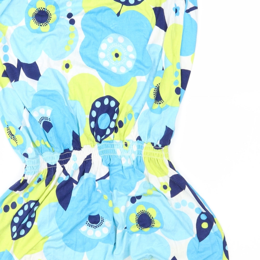 Dorothy Perkins Womens Blue Floral Fit & Flare Size 14