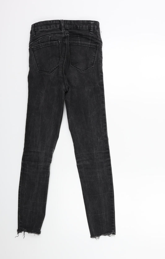 Denim & Co. Womens Black Denim Skinny Jeans Size 4 L27 in