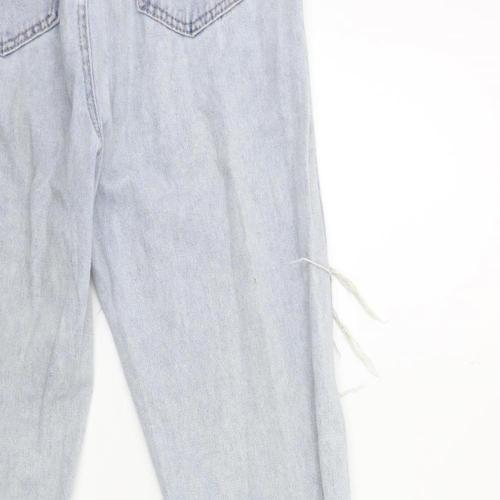 Missguided Womens Blue Denim Mom Jeans Size 8 L29 in