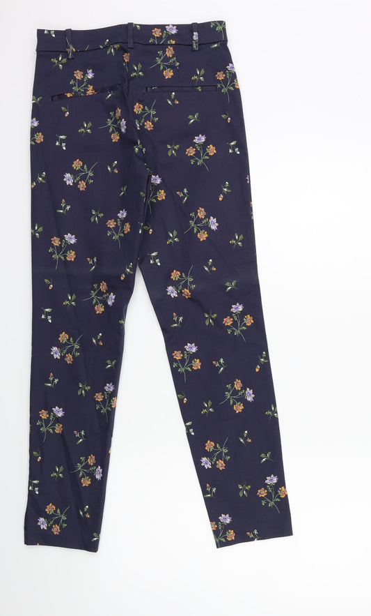 Womens UK Size 8 H&M Regular Fit Blue Trousers