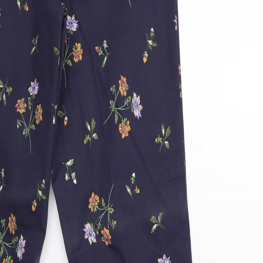 Womens UK Size 8 H&M Regular Fit Blue Trousers