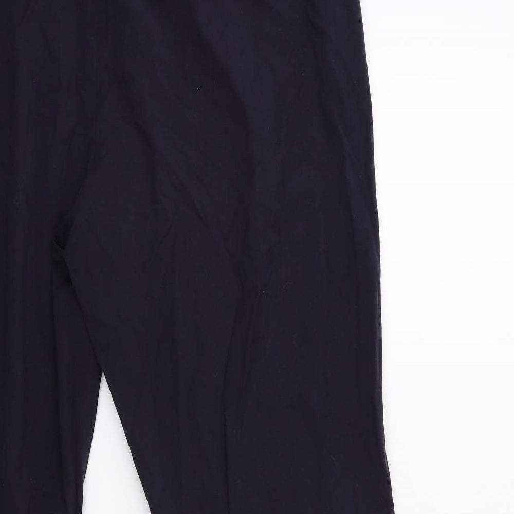 Womens UK Size 14 Marks and Spencer Regular Fit Blue Trousers