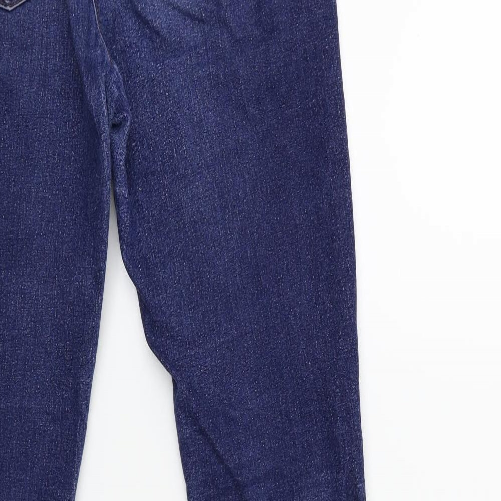 Womens UK Size 8 Papaya Regular Fit Skinny Blue Jeans