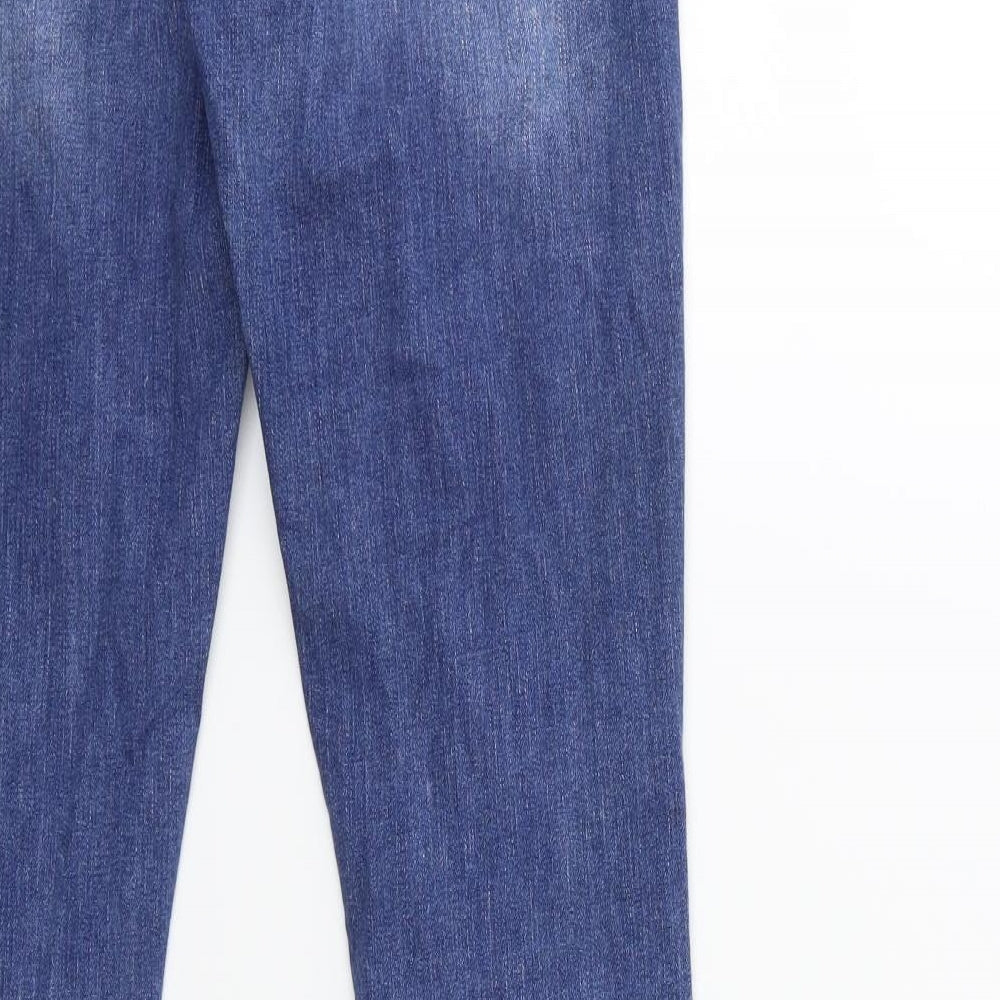 Denim & Co. Womens Beige Denim Skinny Jeans Size 8 L30 in