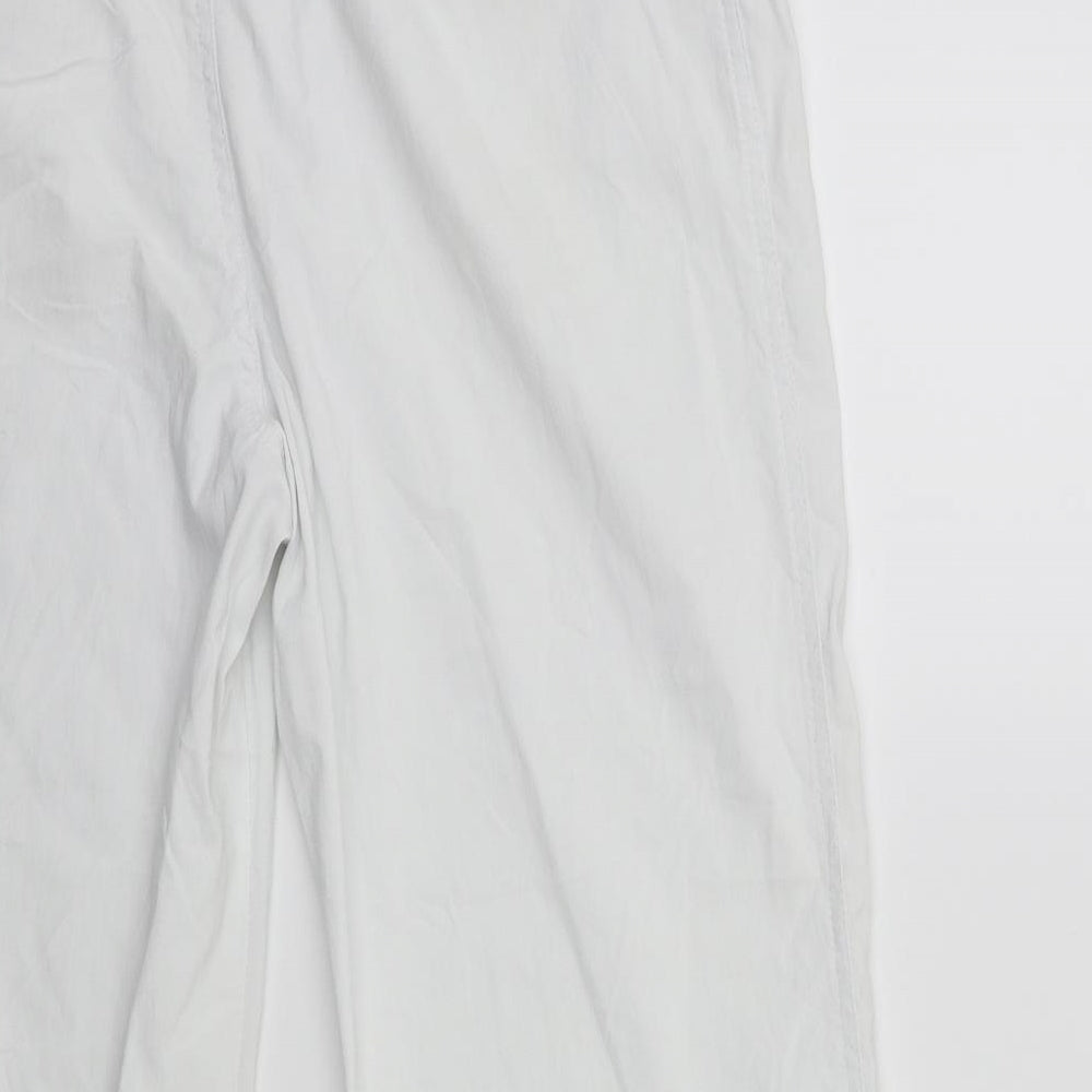 chess studio Womens White Cargo Trousers Size 32 in L23 in