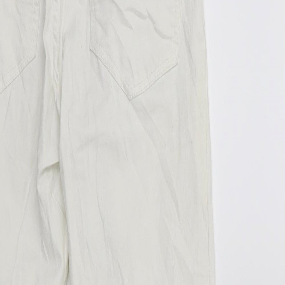 ESMARA Womens White Denim Skinny Jeans Size 8 L28 in