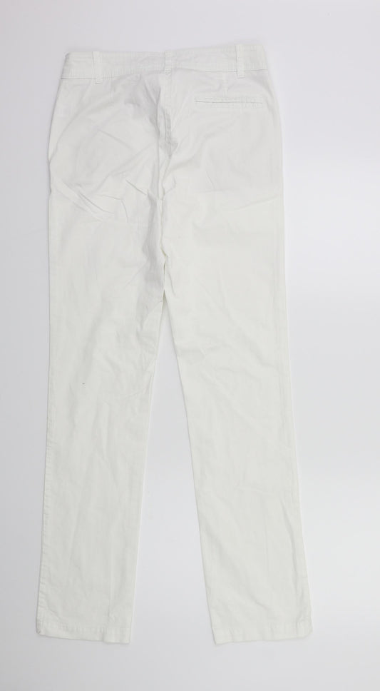 TU Womens White Trousers Size 8 L30 in