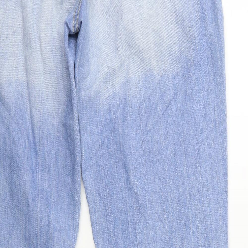 EDC Womens Blue Denim Straight Jeans Size 32 in L28 in