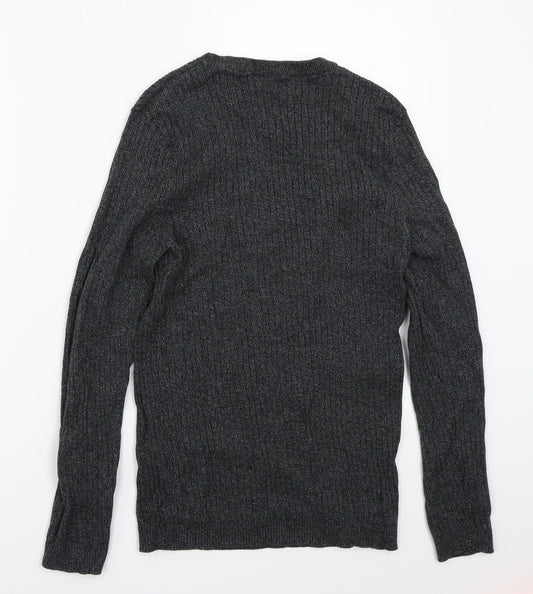 River Island Mens Grey Pullover Jumper Size M