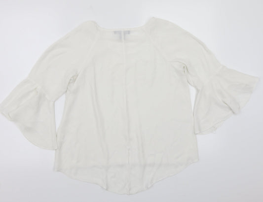 Primark Womens White Basic T-Shirt Size 10