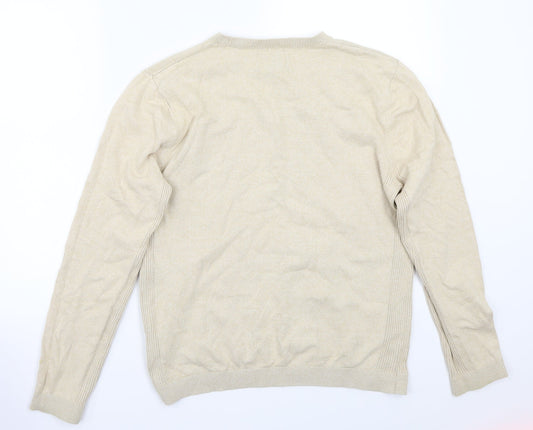 Topman Mens Beige Pullover Jumper Size L