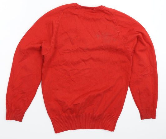 Trutex Mens Red Pullover Jumper Size XS