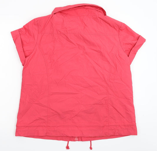 E-vie Womens Pink Jacket Size 18