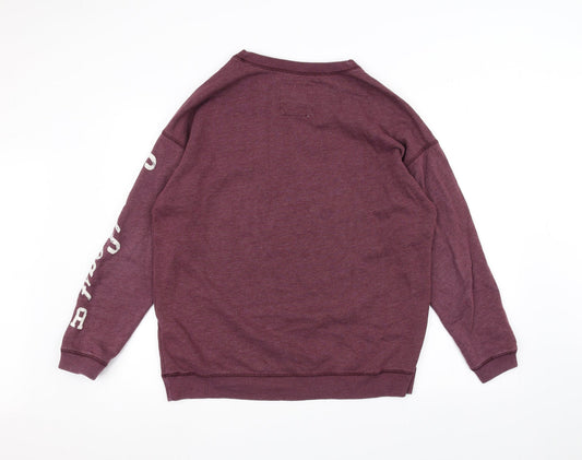 Hollister Mens Red Pullover Jumper Size S