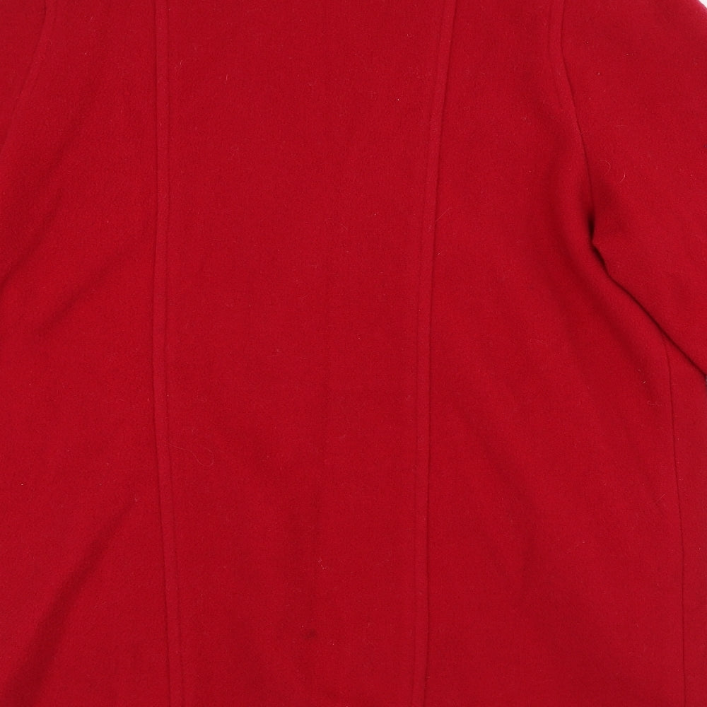 Berkertex Womens Red Varsity Jacket Coat Size 14