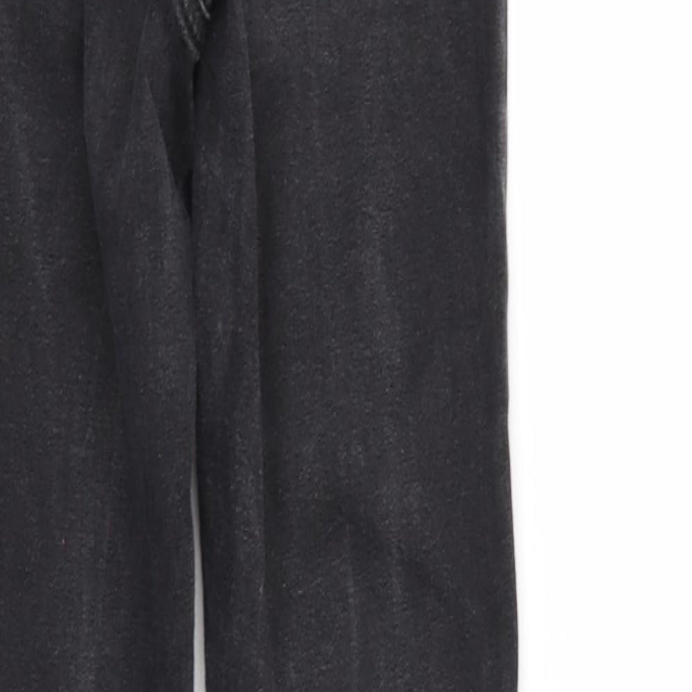 Denim & Co. Womens Black Denim Tapered Jeans Size 8 L26 in