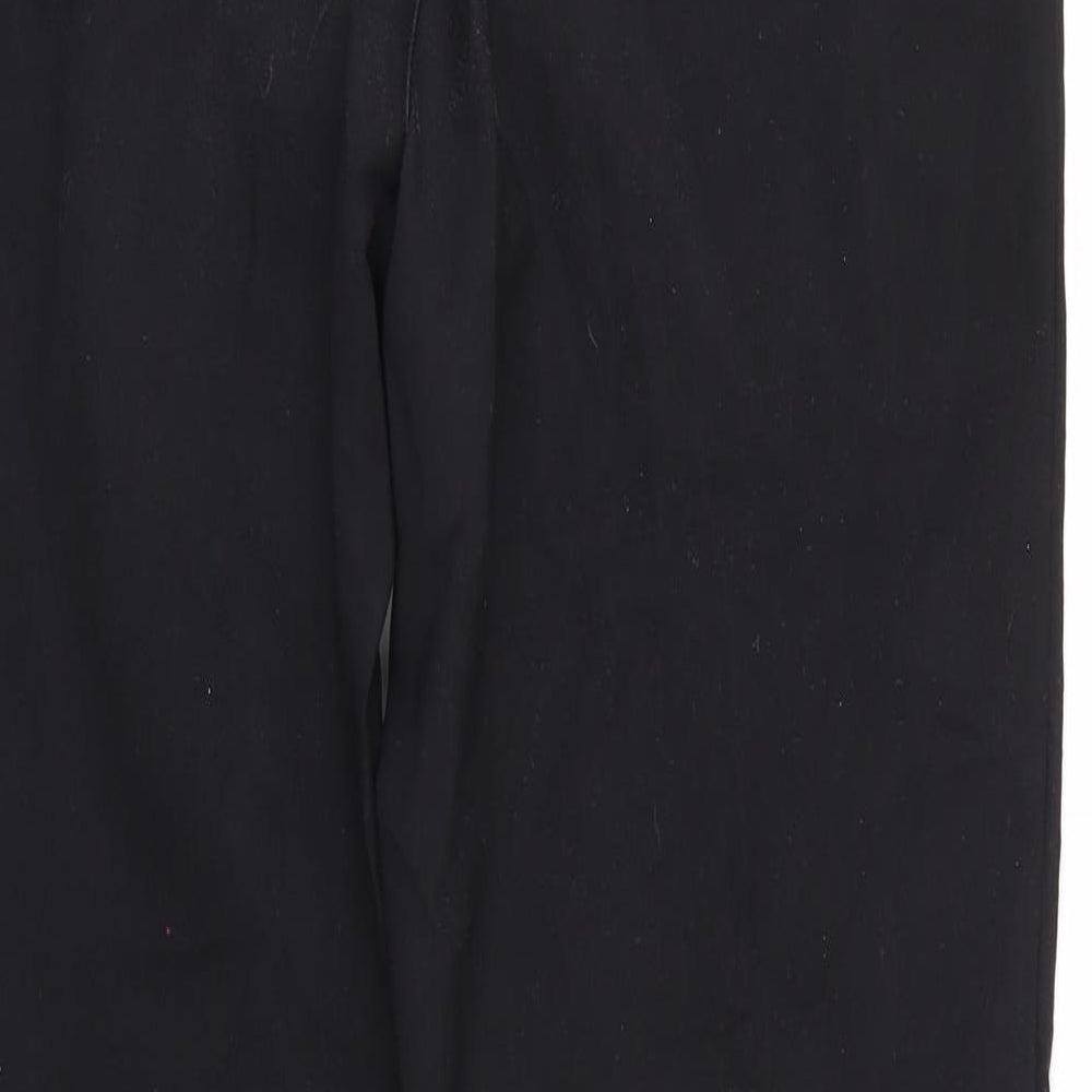 Freesia Womens Black Denim Straight Jeans Size L L27 in