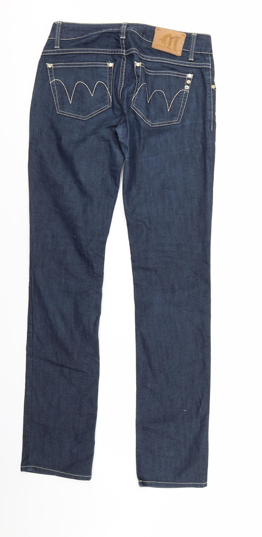 Made in Italy Mens Blue Denim Straight Jeans Size 27 L32 in