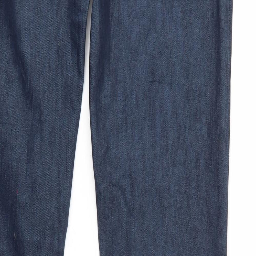 Mens UK Size 27 in Made in Italy Regular Fit Straight Blue Jeans