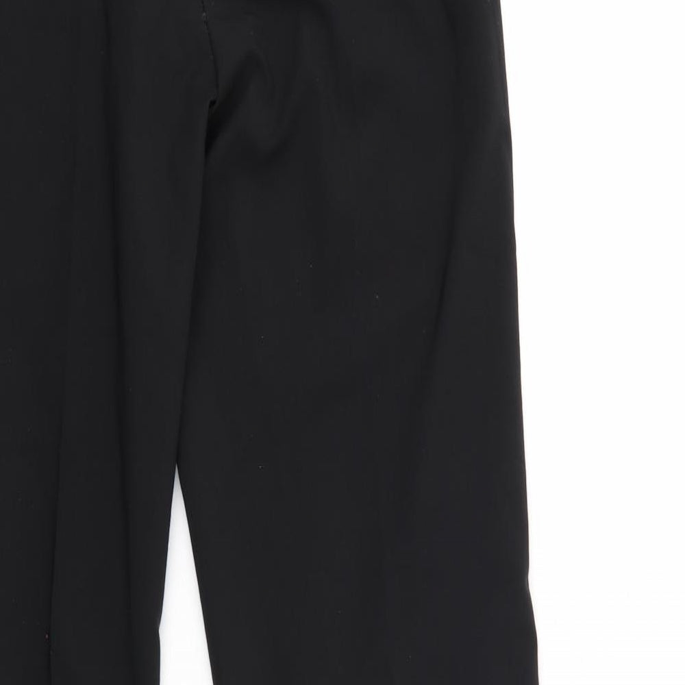 VIVIEN CARON Womens Black Trousers Size 12 L32 in