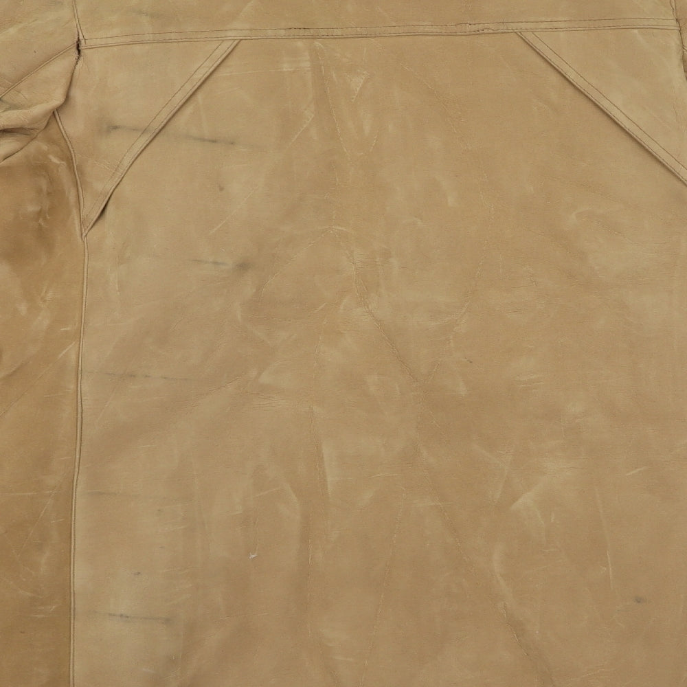 Womens UK Size L Preworn Beige Overcoat