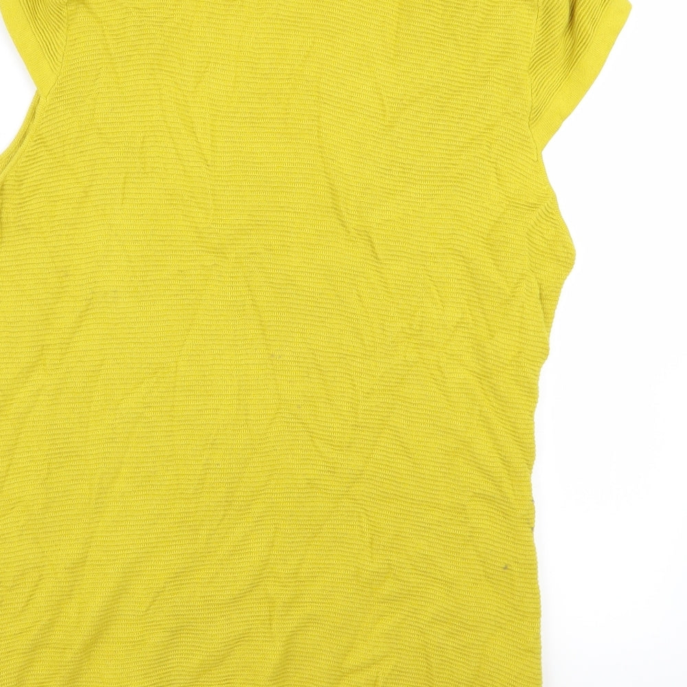 planet Womens Yellow Vest Jumper Size XL