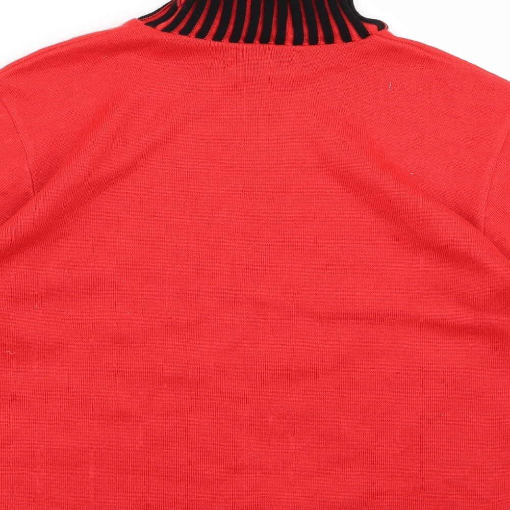 metisse Womens Red Pullover Jumper Size M