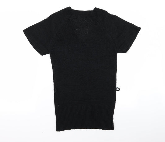TU Womens Black Rayon Jumper Dress Size 10