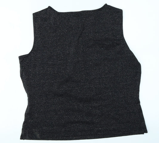 Womens UK Size 16 St Michael Black Basic T-Shirt