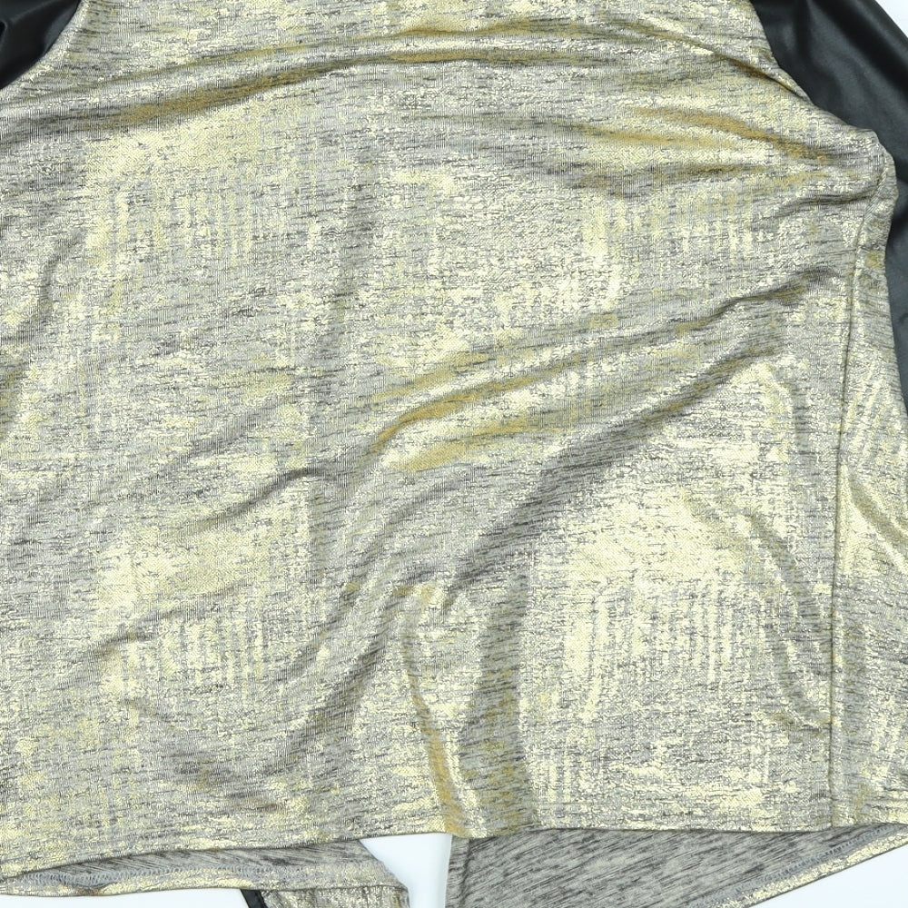 Bebo Womens Gold Cardigan Jumper Size S
