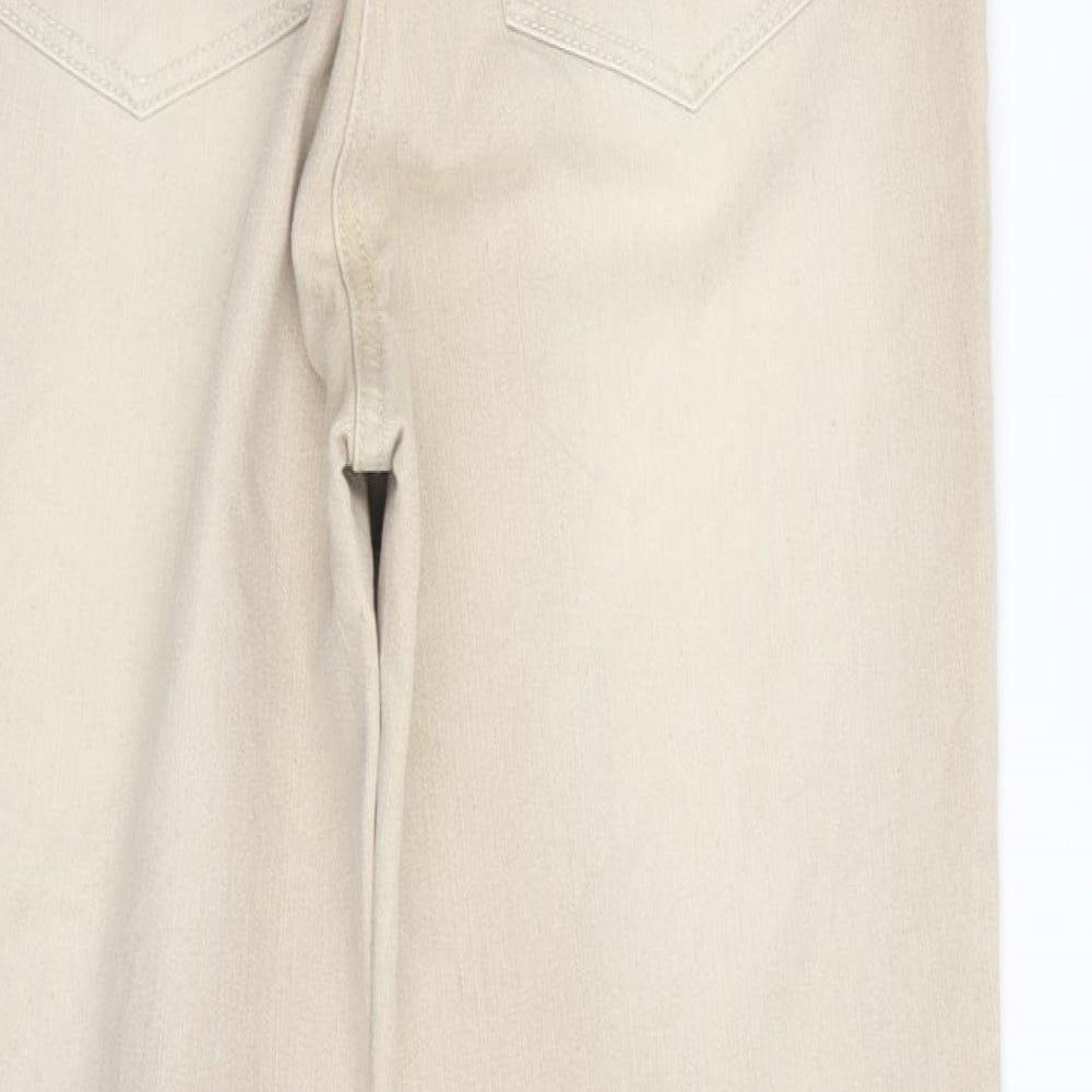 Mirage Womens Beige Skinny Jeans Size 8 L28 in