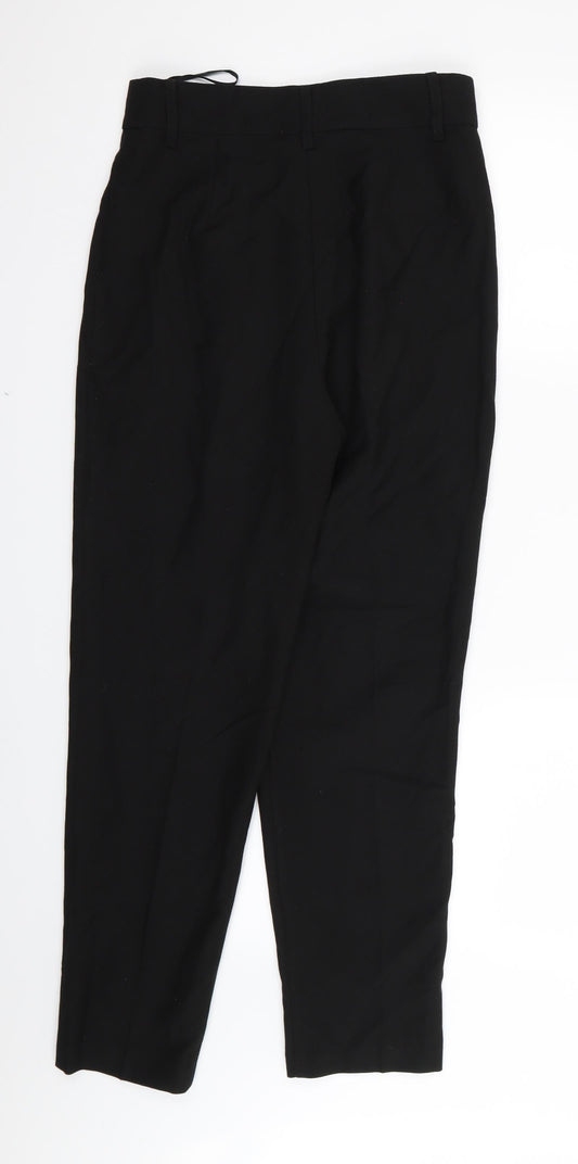 Womens UK Size 8 Miss Selfridge Regular Fit Black Trousers