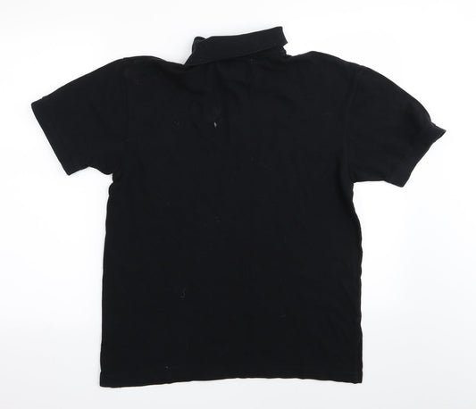 Easy Mens Black Polo Size S