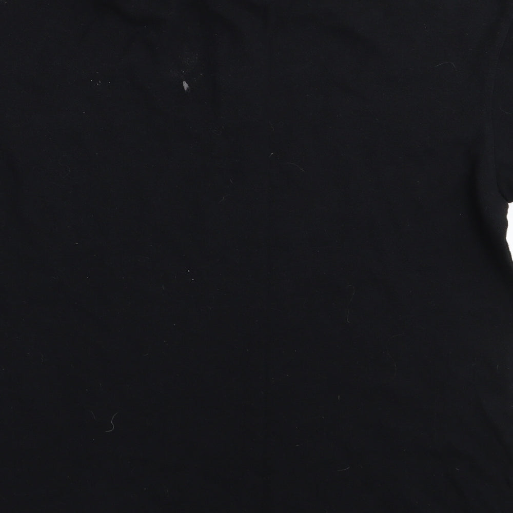 Easy Mens Black Polo Size S