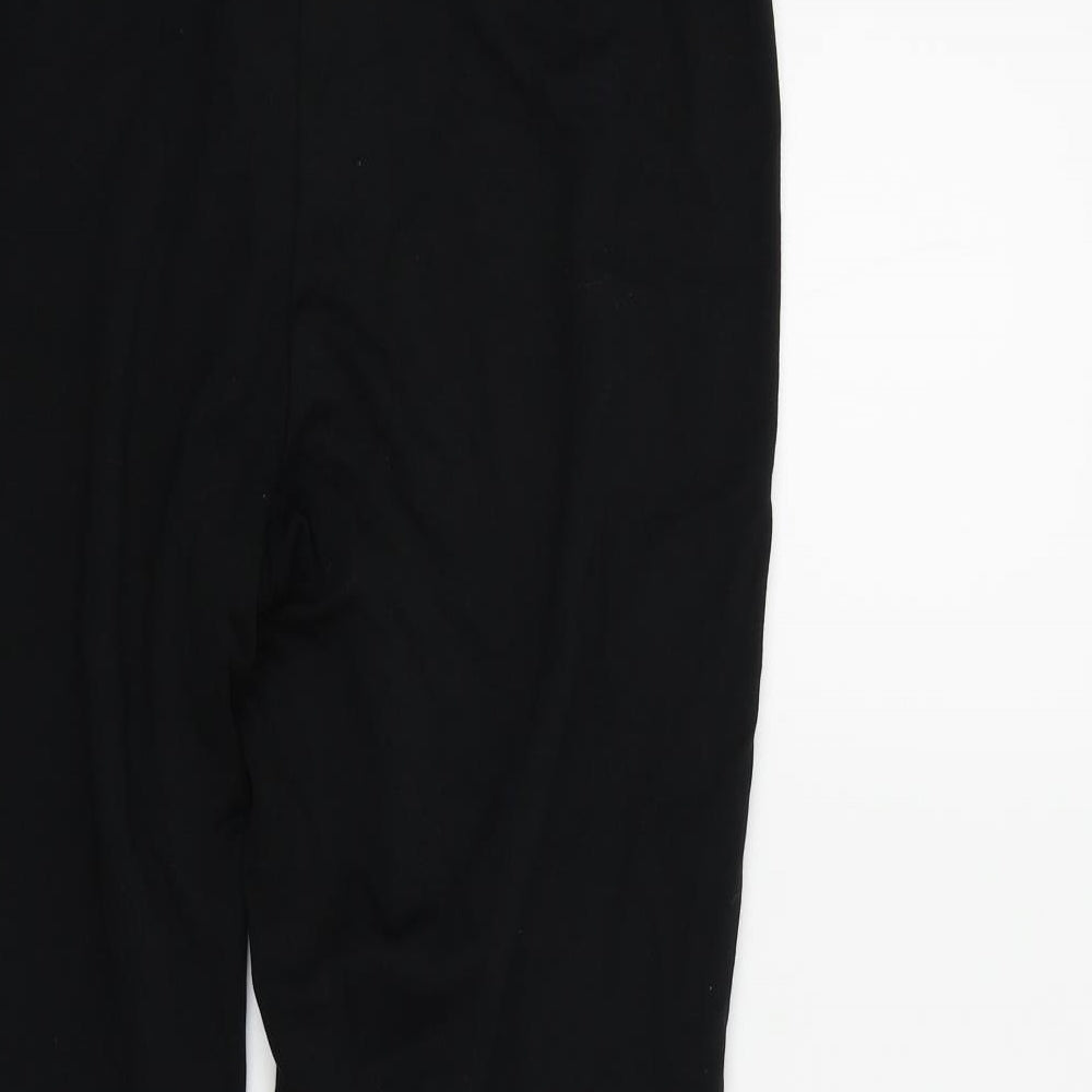Womens UK Size 12 M&S Regular Fit Black Trousers