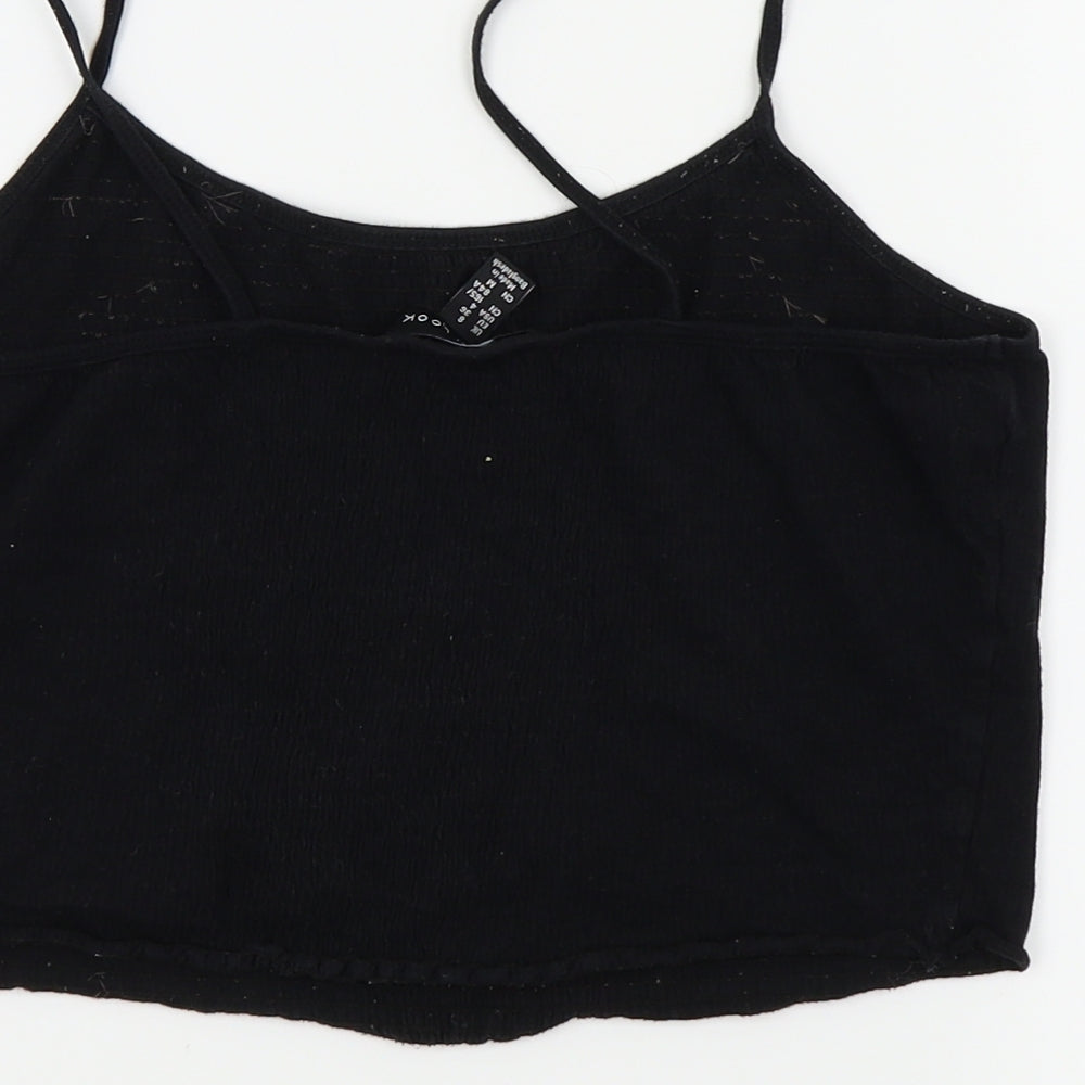 Womens UK Size 8 New Look Black Basic T-Shirt