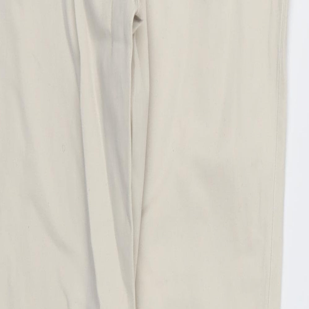 Womens UK Size 8 H&M Regular Fit Skinny Ivory Jeans