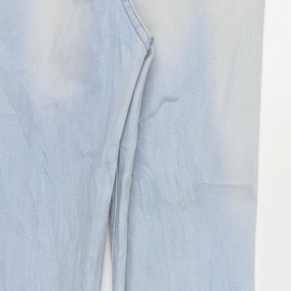 Womens UK Size 29 Preworn Relaxed Fit Skinny Blue Jeans