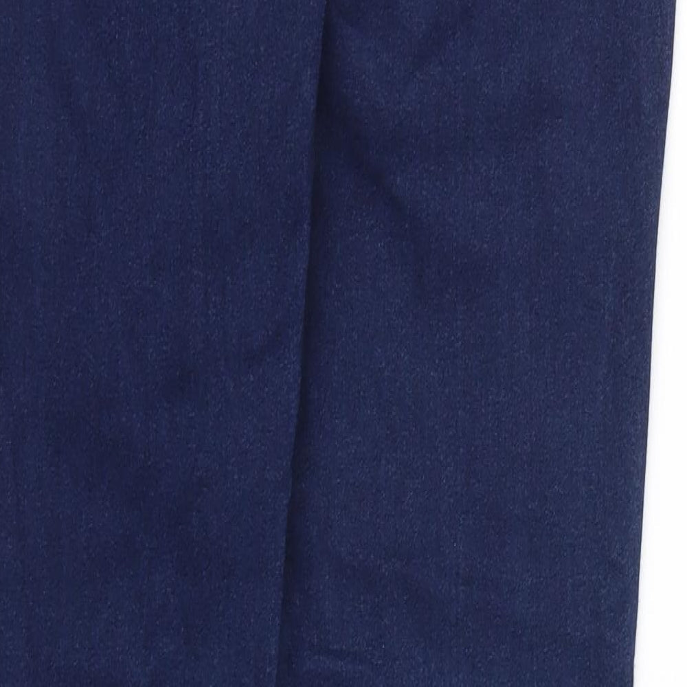 Womens UK Size 30 Preworn Regular Fit Blue Trousers