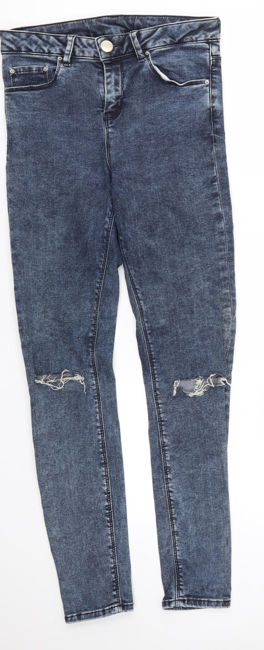 Womens UK Size 26 ASOS Regular Fit Skinny Blue Jeans