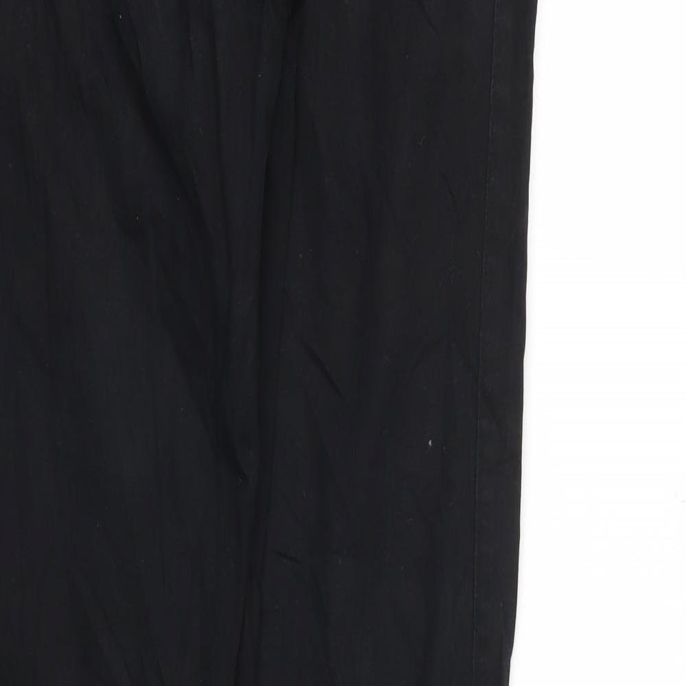 Womens UK Size 12 Preworn Relaxed Fit Skinny Black Jeans
