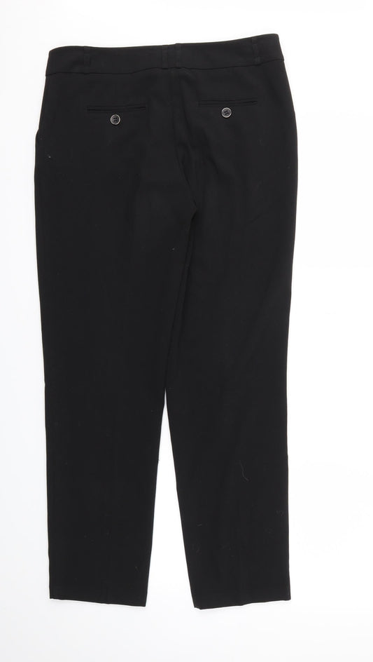 M&CO Womens Black Trousers Size 12 L29 in