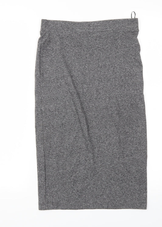 H&M Womens Grey   A-Line Skirt Size S  - Stretch waistband