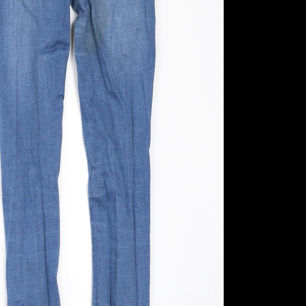 Denim & Co. Girls Beige Denim Skinny Jeans Size 10-11 Years
