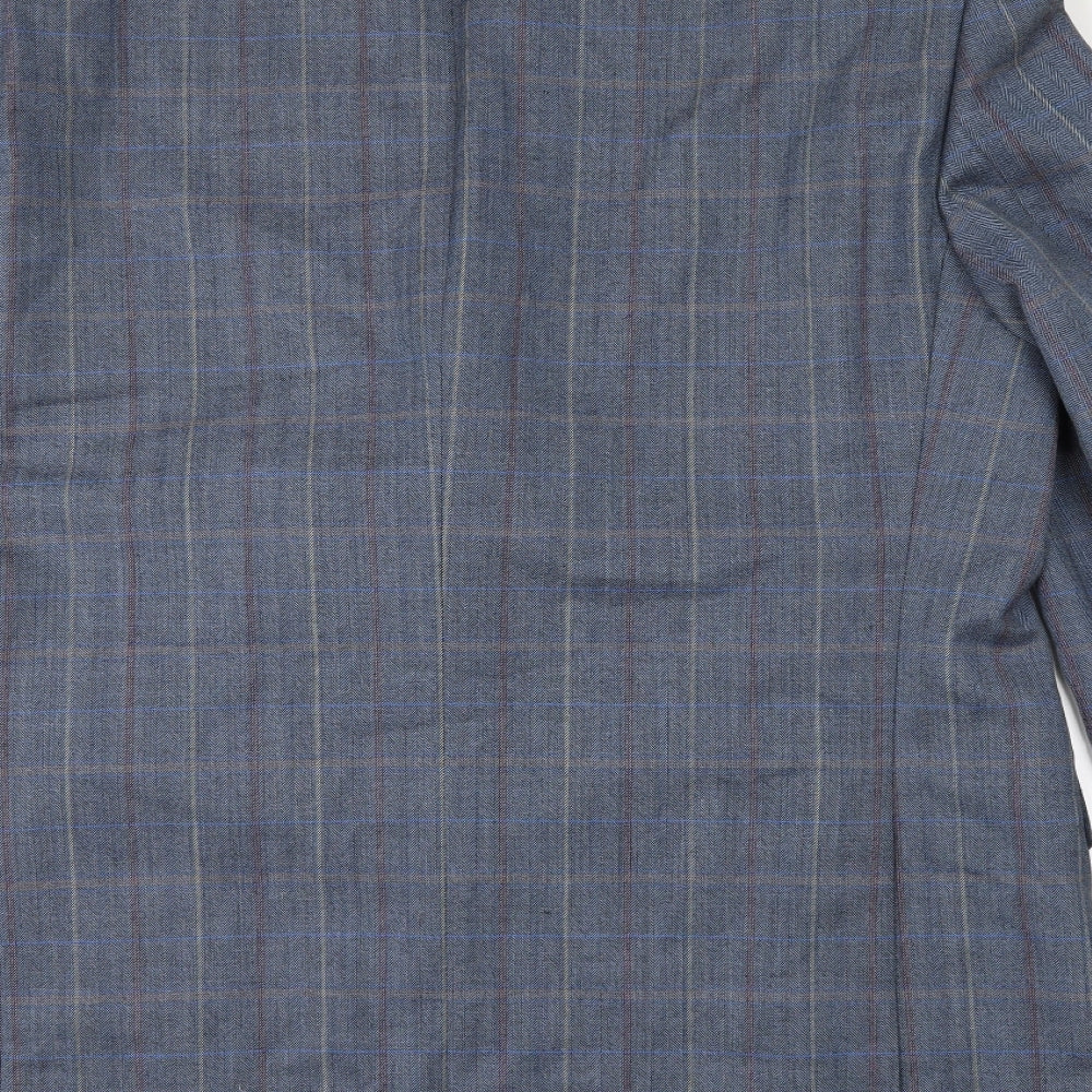 Atelier Torino Mens Black Check Jacket Suit Jacket Size 44