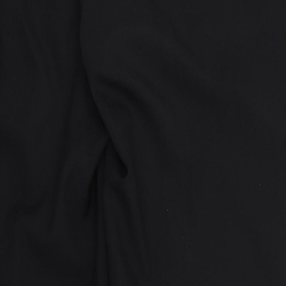 Womens UK Size 12 F&F Regular Fit Dress Pants Black Trousers
