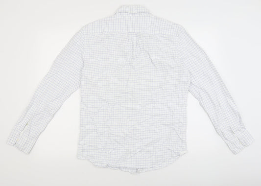 Mens UK Size M Gap White Button-Up Long Sleeve Casual Shirt