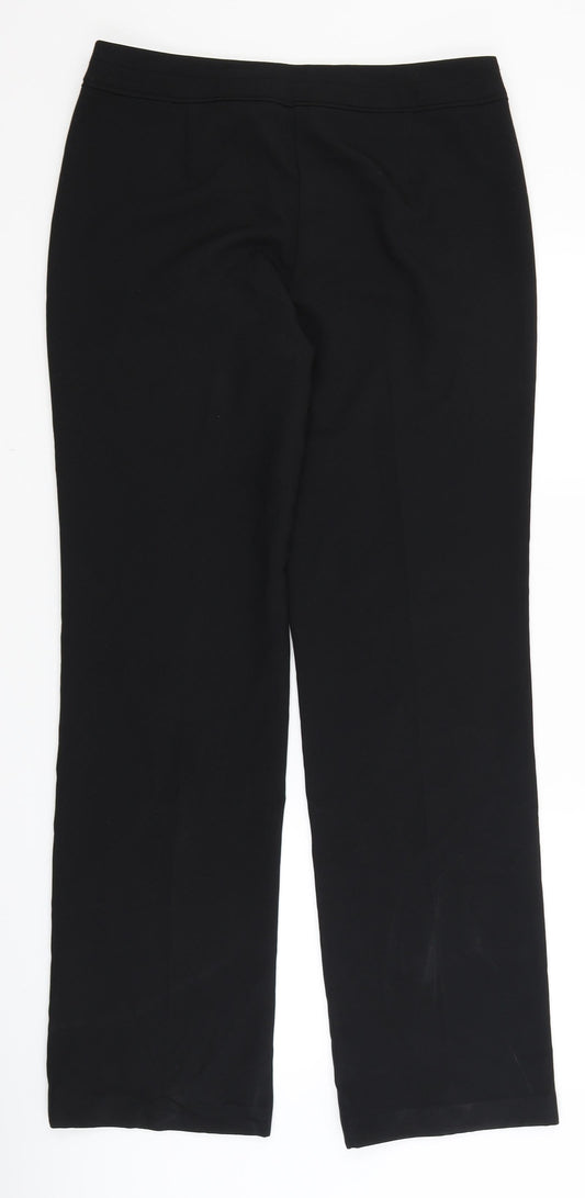 F&F Womens Black Dress Pants Trousers Size 10 L32 in