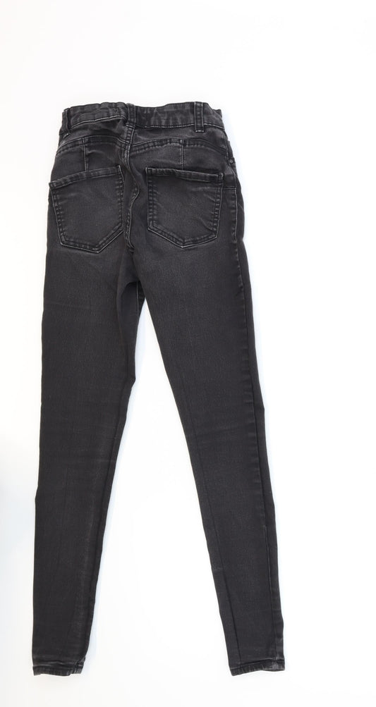 Denim & Co. Womens Black Denim Skinny Jeans Size 8 L27 in