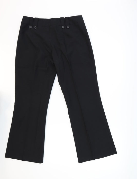 George Womens Black Trousers Size 12 L26 in